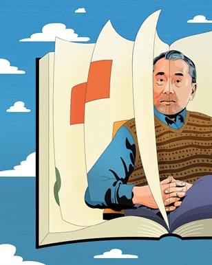 Haruki Murakami unveils his new short story at a Tokyo literary event