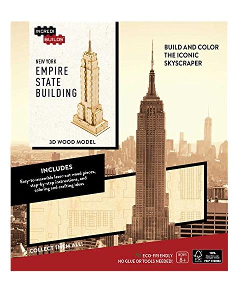 IncrediBuilds: New York: Empire State Building 3D Wood Model